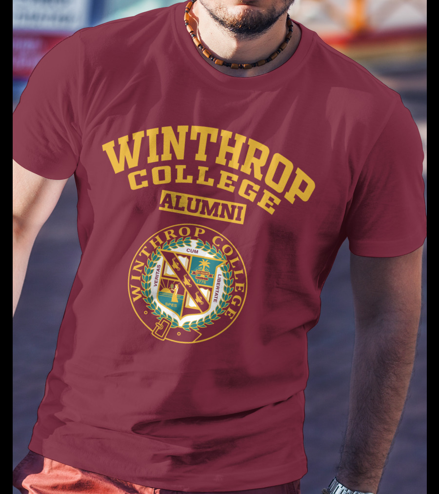 Winthrop College Alumni Vestris Cum Spes Liberate Seal 1875 T-Shirt