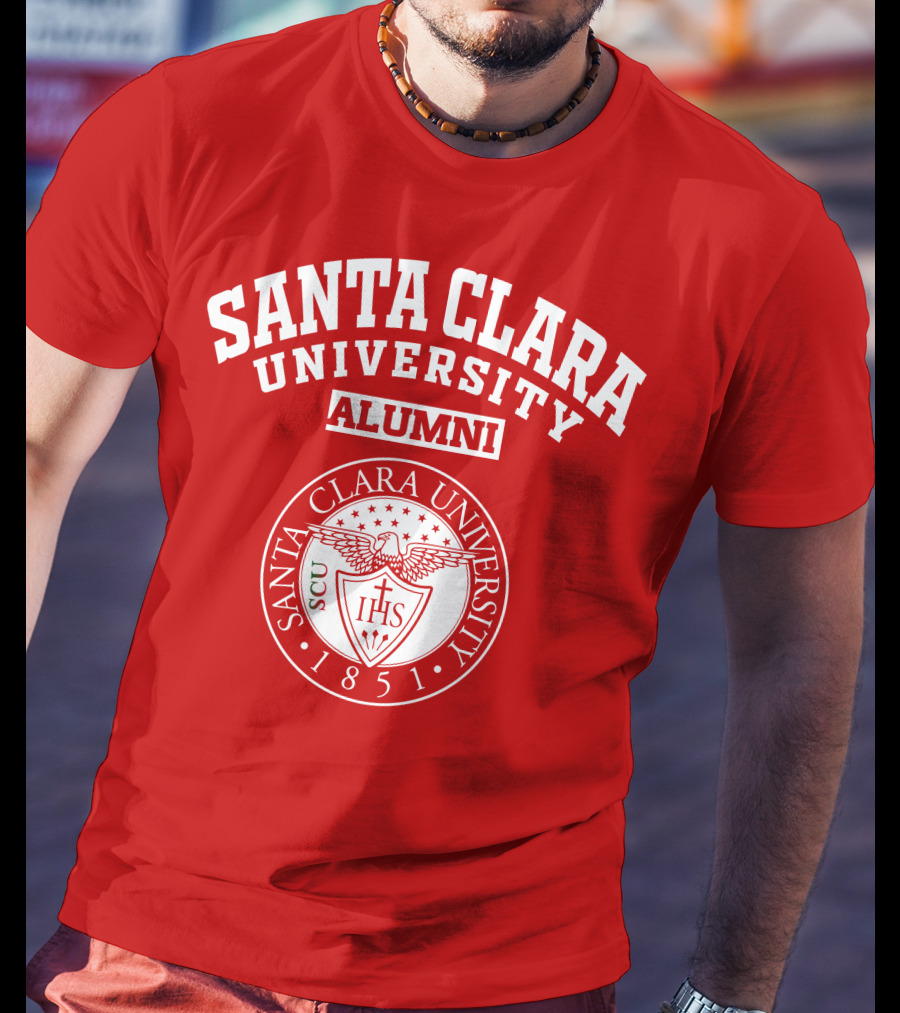 Santa Clara University Alumni SCU 1851 Seal T-Shirt