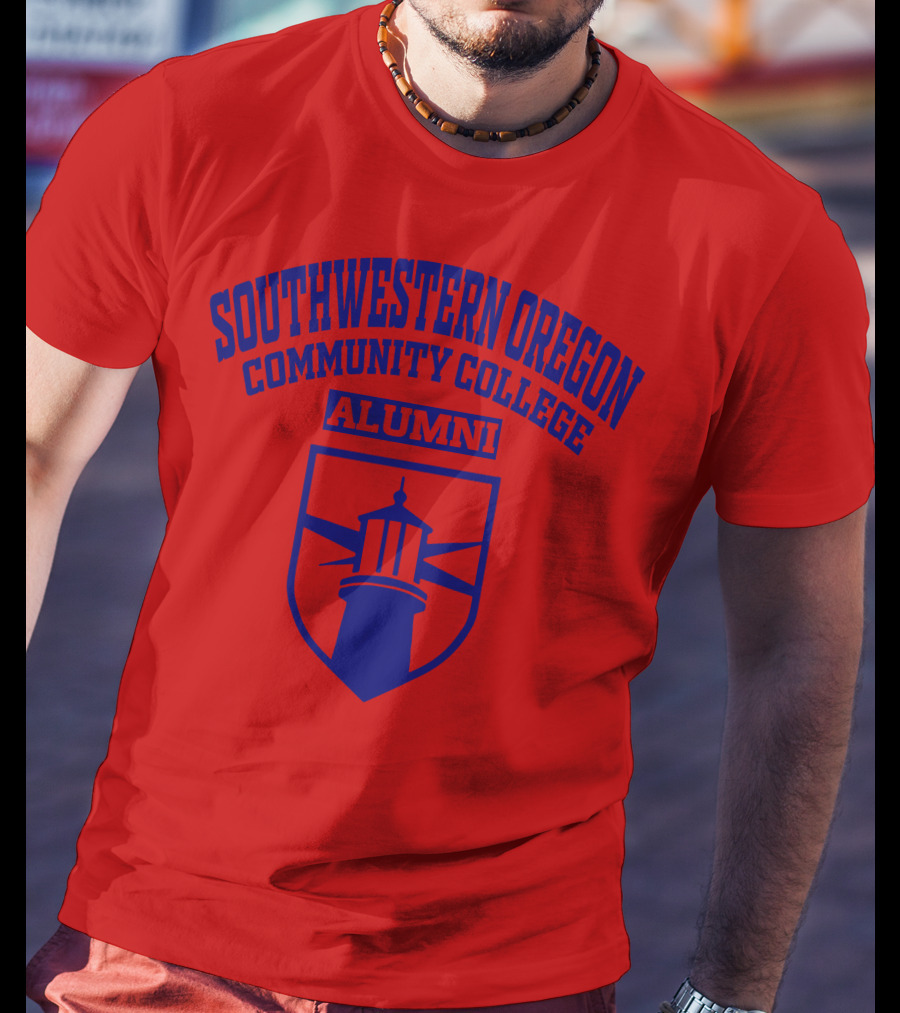 Southwestern Oregon Community College Alumni Lighthouse Emblem T-Shirt