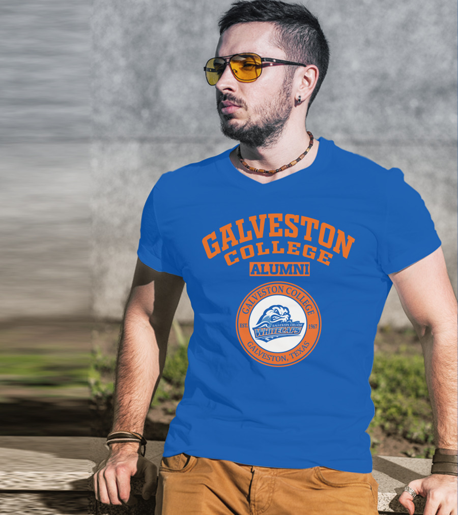 Galveston College Alumni Whitecaps Established 1967 Texas T-Shirt