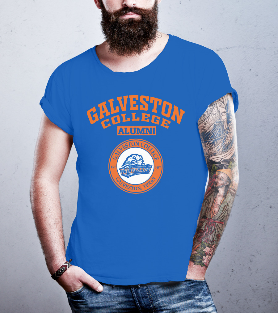 Galveston College Alumni Whitecaps Established 1967 Texas T-Shirt