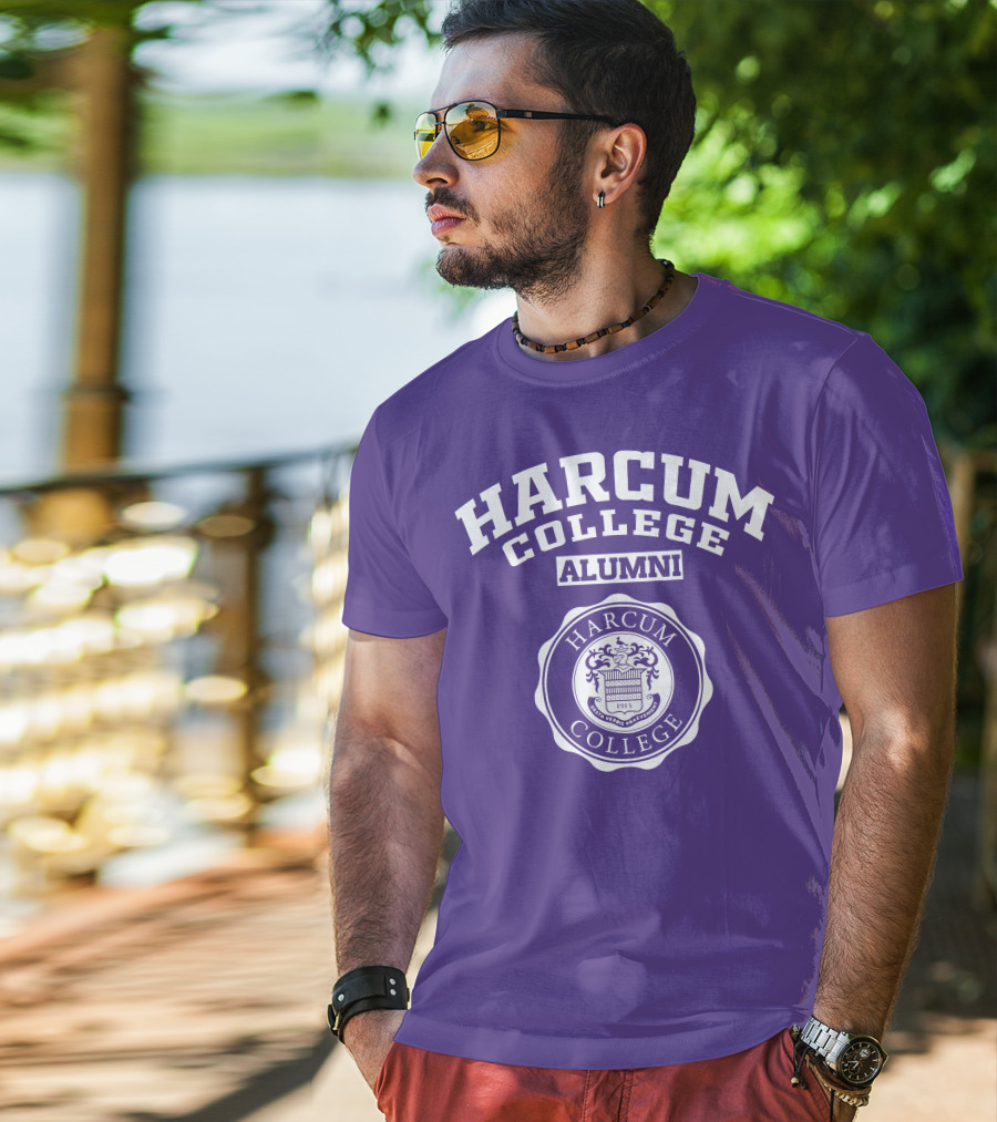 Harcum College Alumni 1915 Seal Purple T-Shirt