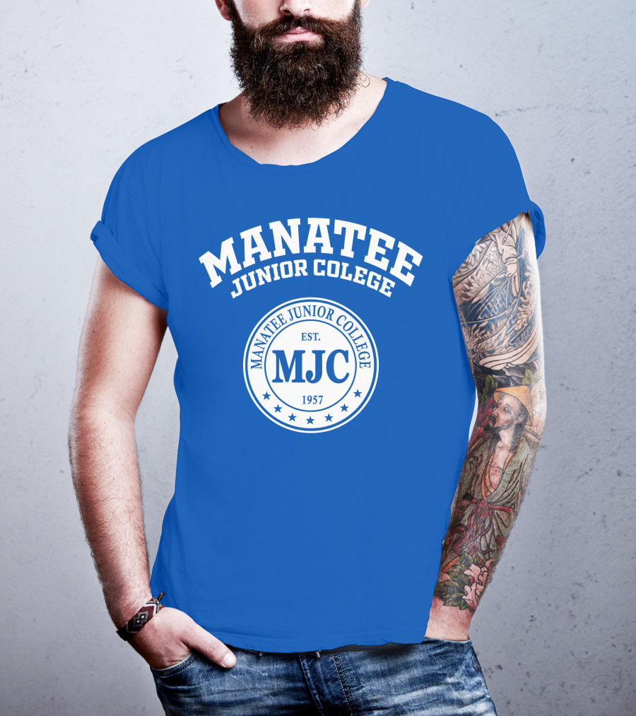Manatee Junior College MJC EST 1957 Blue Emblem T-Shirt