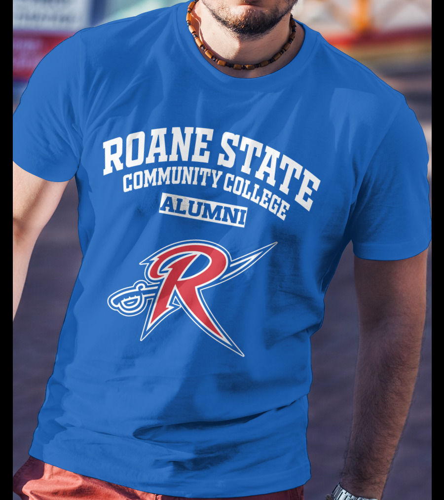 Roane State Community College Alumni With Red R Logo And Sword T-Shirt