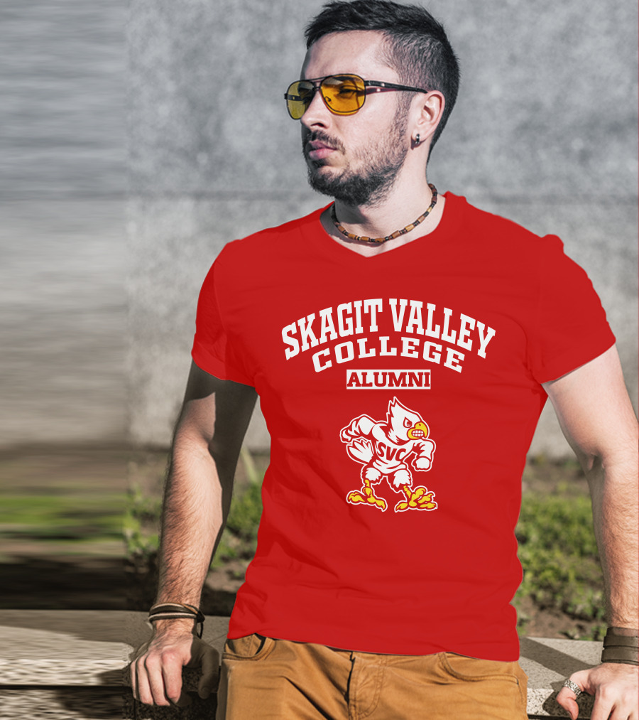 Skagit Valley College Alumni SVC Athletic Mascot T-Shirt