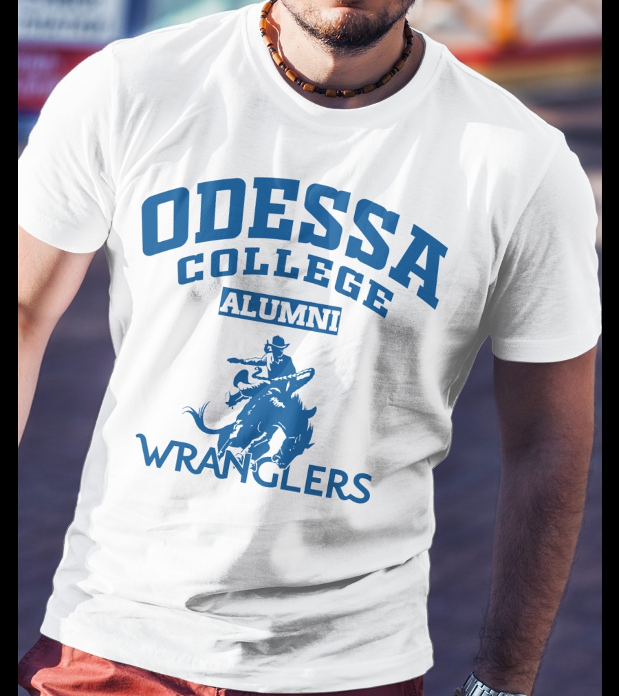 Odessa College Alumni Wranglers Cowboy Rider T-Shirt
