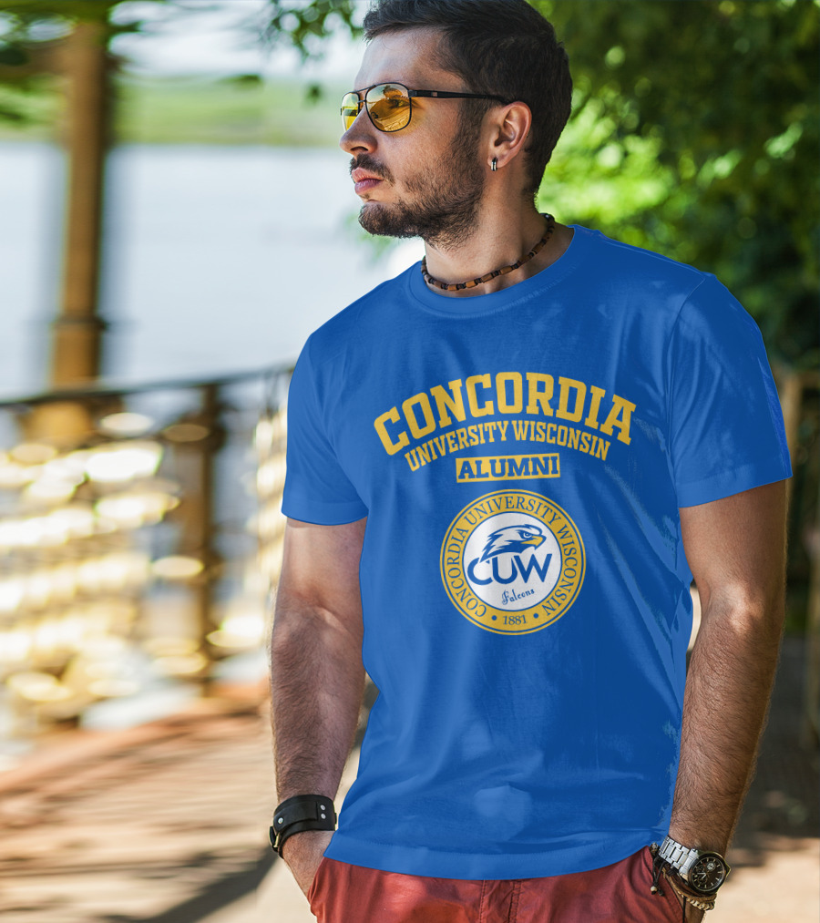 CONCORDIA UNIVERSITY WISCONSIN ALUMNI CUW Falcons 1881 T-Shirt