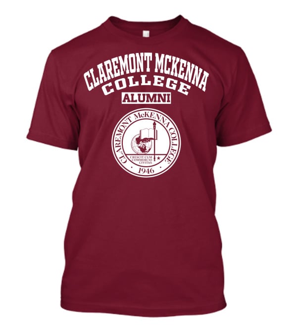 Claremont Mckenna College Alumni Crescit Cum Commercio Civitas 1946 T-Shirt