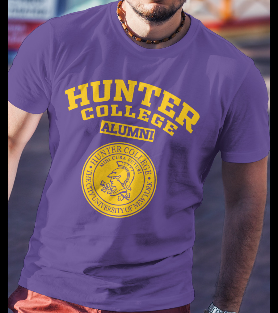 Hunter College Alumni Mihi Cura Futuri Seal The City University Of New York T-Shirt