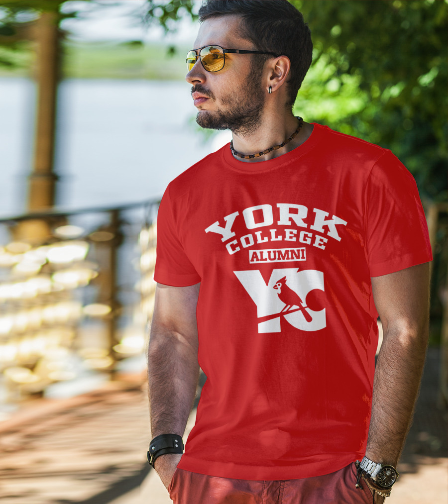 York College Alumni YC Cardinal T-Shirt