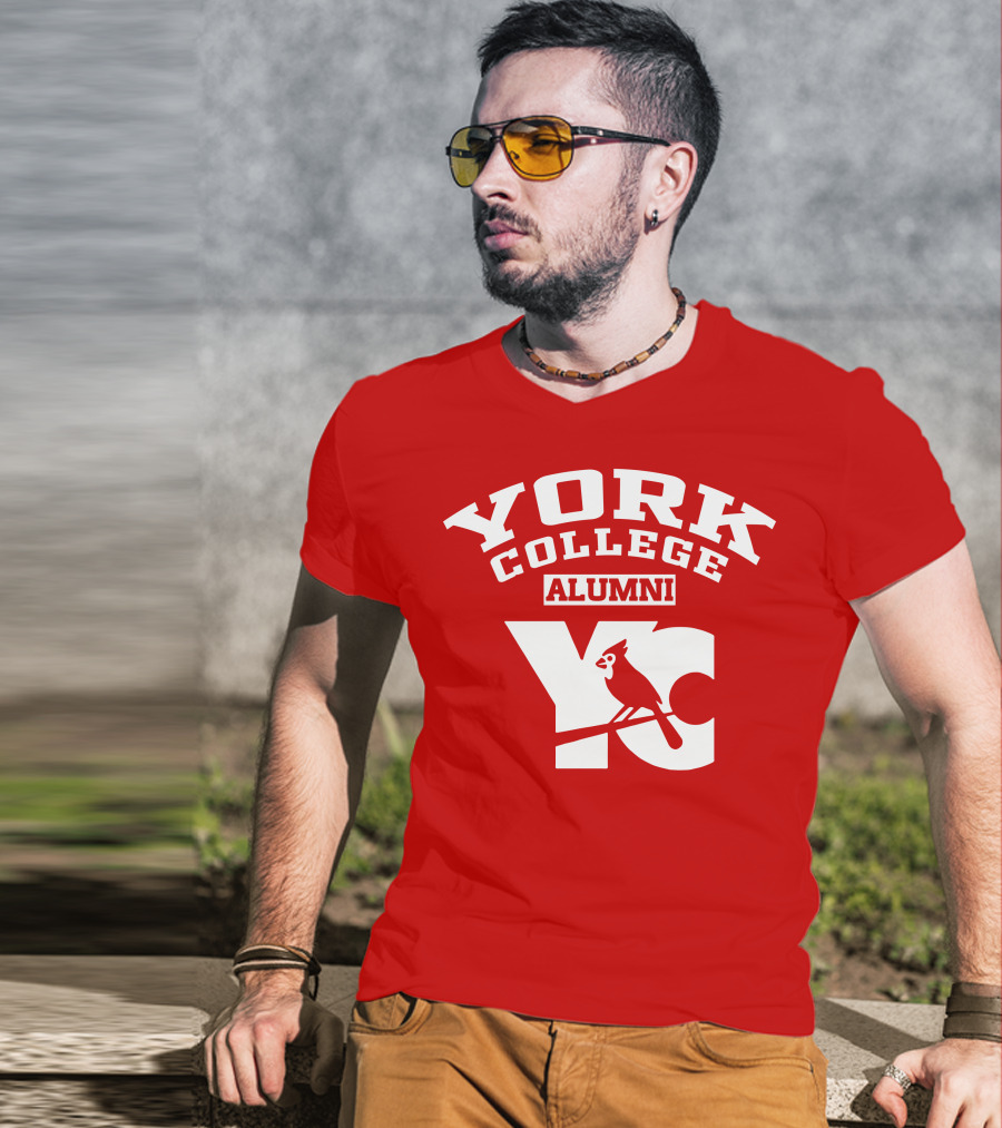 York College Alumni YC Cardinal T-Shirt