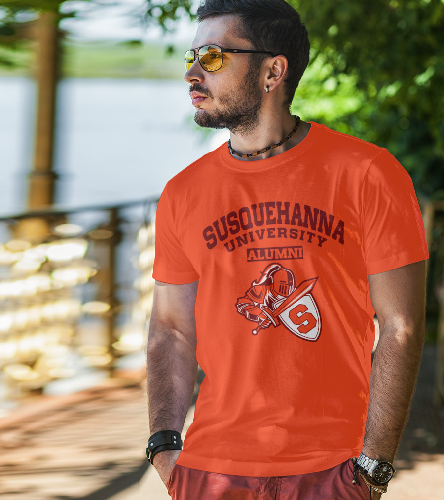 Susquehanna University Alumni Knight Shield S T-Shirt
