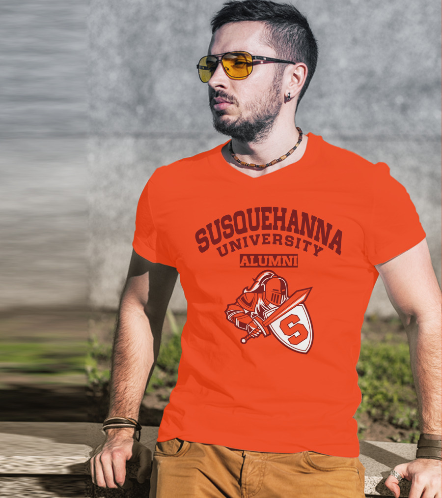 Susquehanna University Alumni Knight Shield S T-Shirt