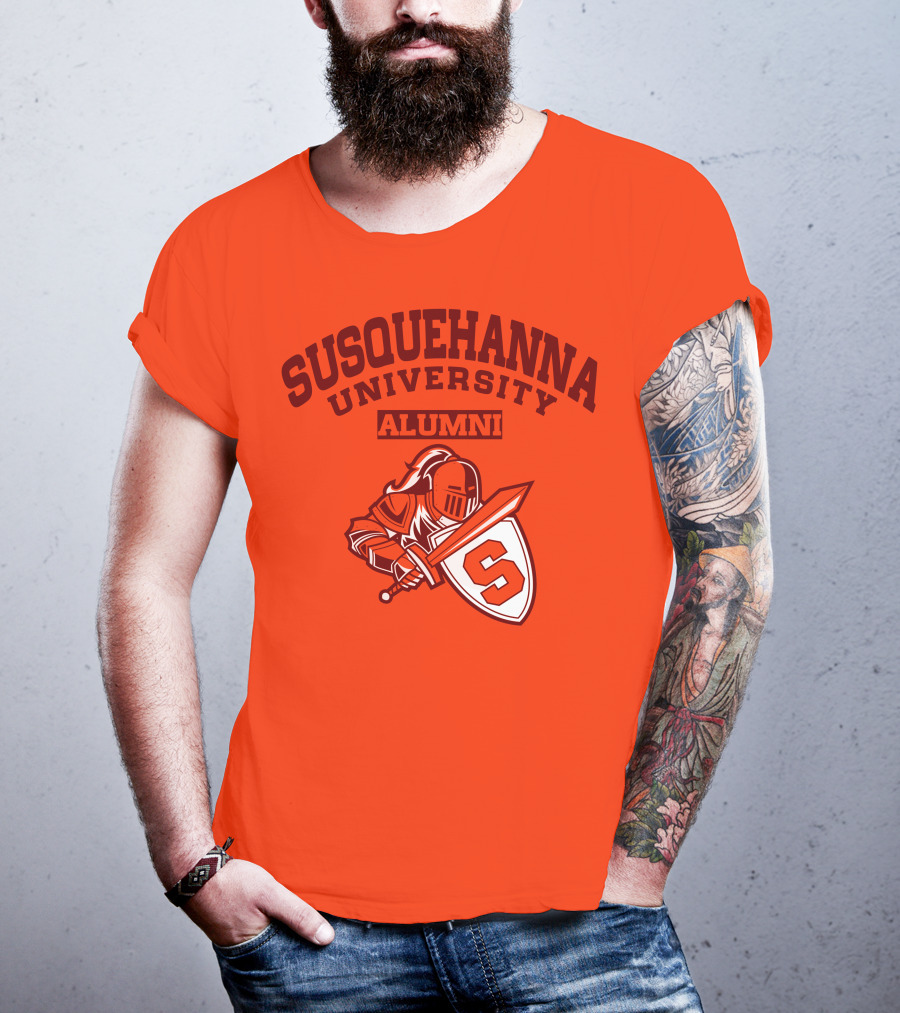 Susquehanna University Alumni Knight Shield S T-Shirt