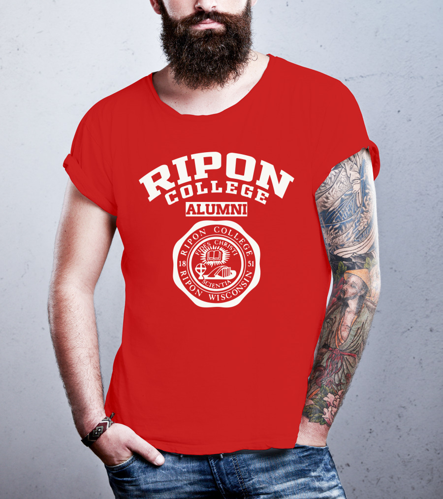Ripon College Alumni 1851 Ripon Wisconsin Vires Christi Scientia Seal T-Shirt