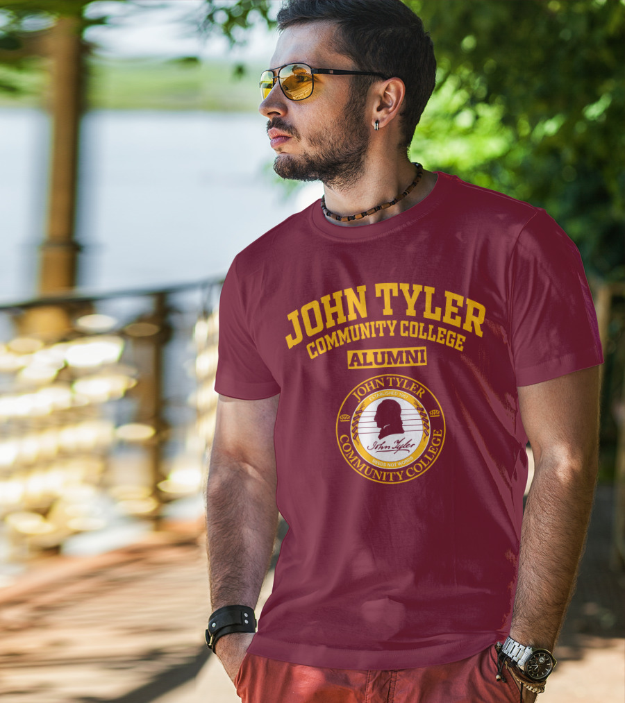 John Tyler Community College Alumni Established 1967 Deeds Not Words T-Shirt