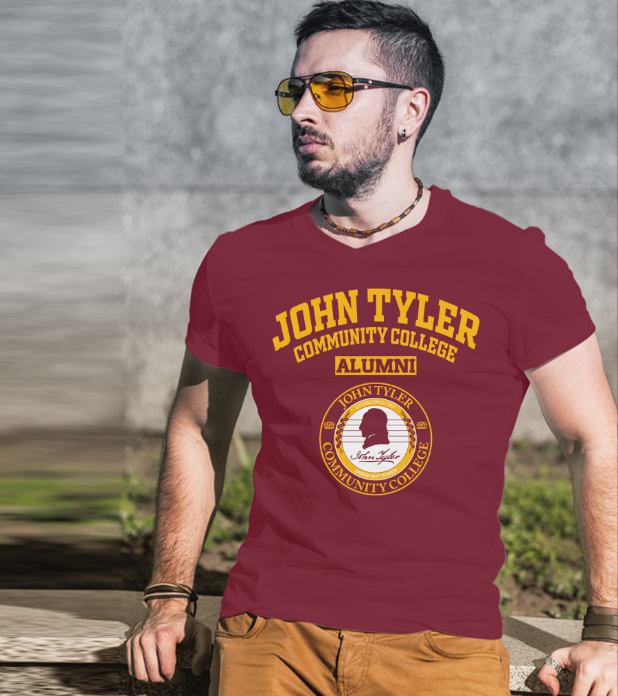 John Tyler Community College Alumni Established 1967 Deeds Not Words T-Shirt