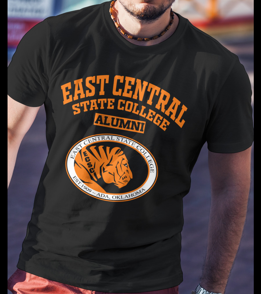 East Central State College Alumni Tiger Logo Est. 1909 Ada Oklahoma T-Shirt