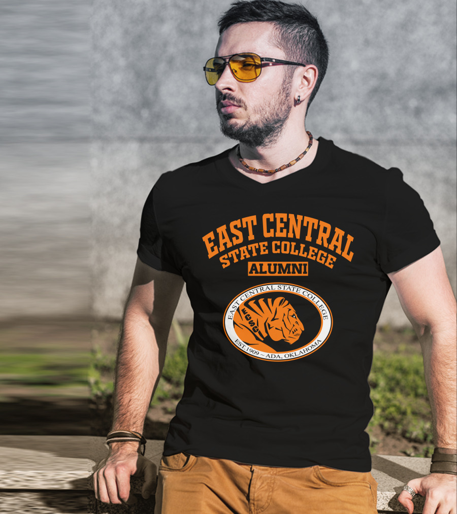 East Central State College Alumni Tiger Logo Est. 1909 Ada Oklahoma T-Shirt