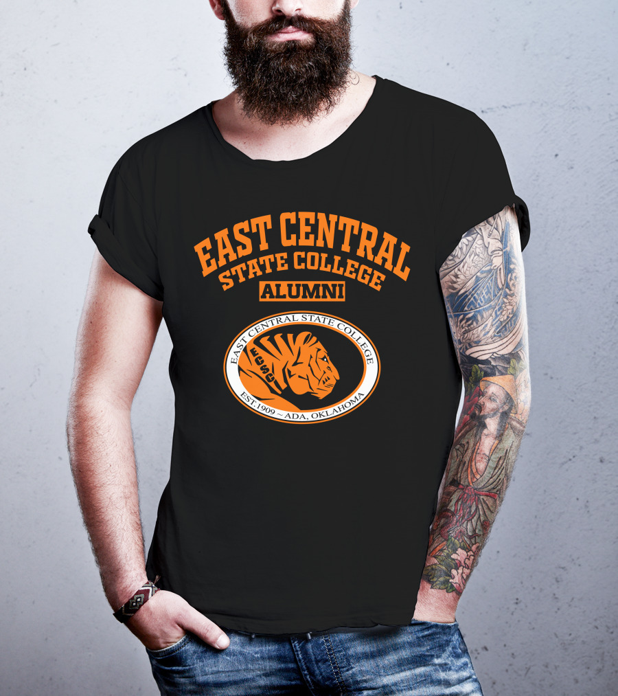 East Central State College Alumni Tiger Logo Est. 1909 Ada Oklahoma T-Shirt