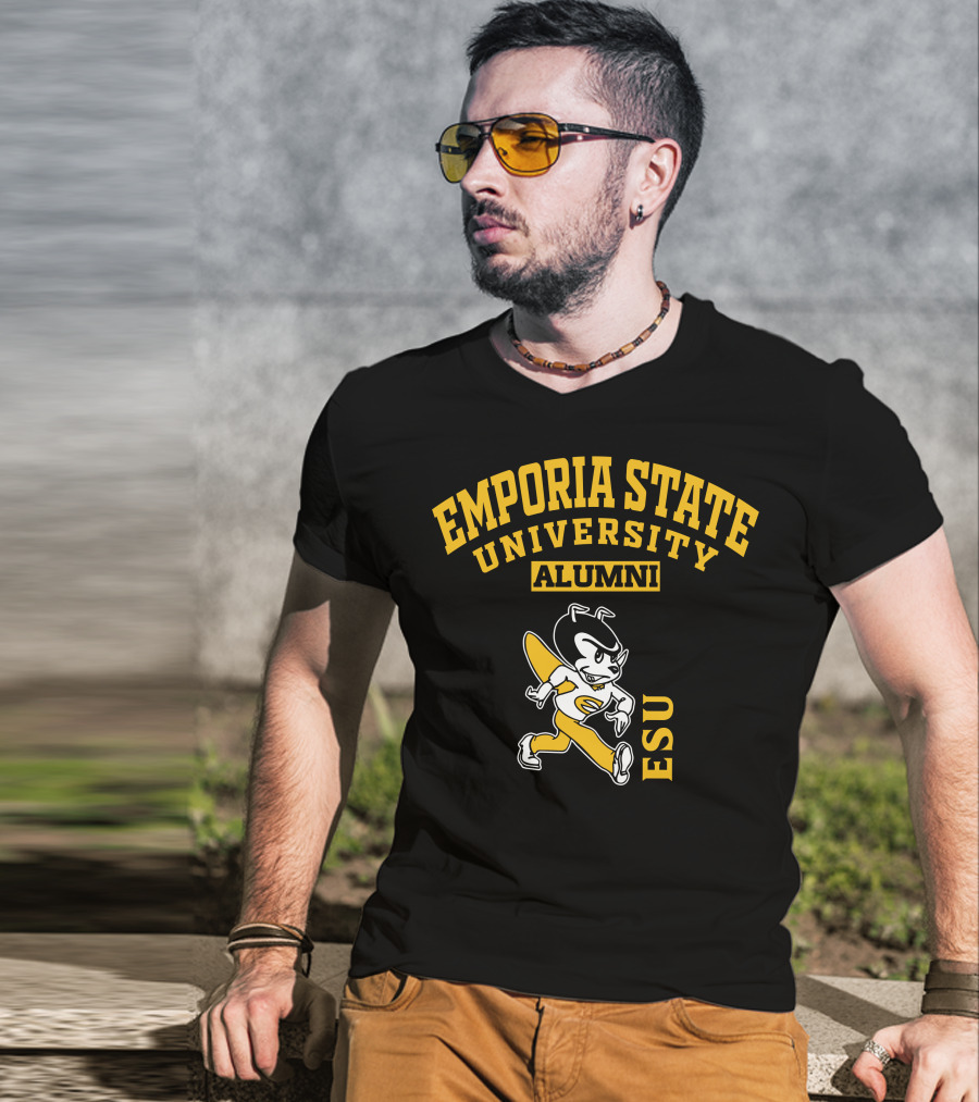 Emporia State University Alumni ESU Vintage Mascot T-Shirt