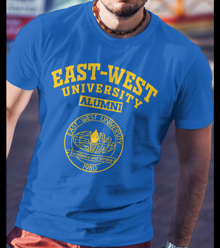 EAST–WEST UNIVERSITY ALUMNI EXCELLENCE AND SERVICE 1980 T-Shirt
