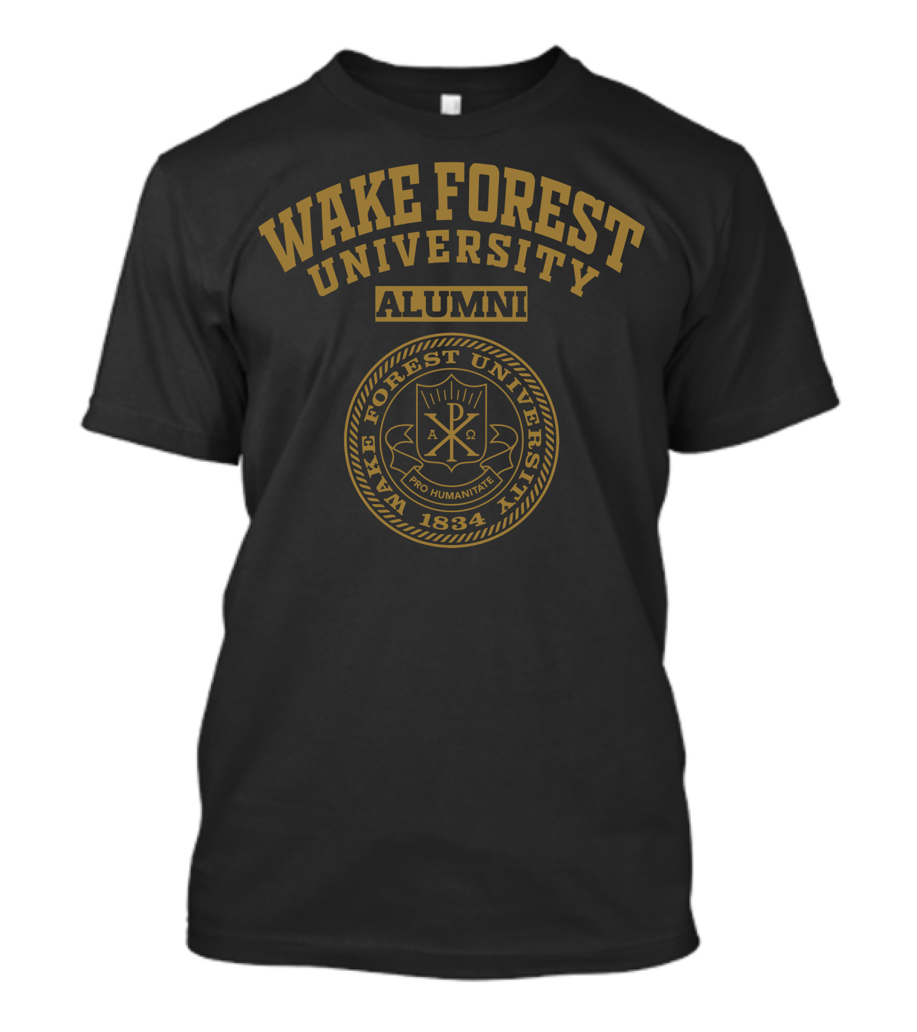 Wake Forest University Alumni 1834 Pro Humanitate Seal T-Shirt