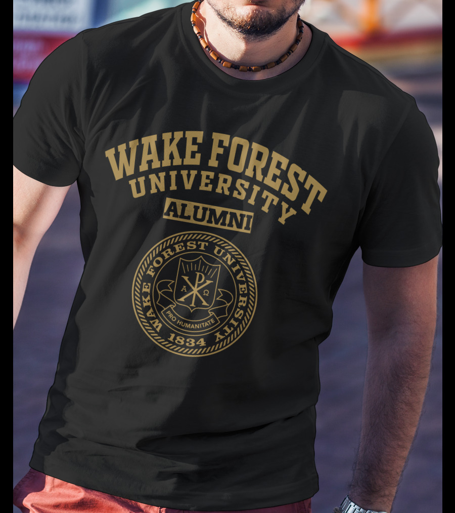 Wake Forest University Alumni 1834 Pro Humanitate Seal T-Shirt