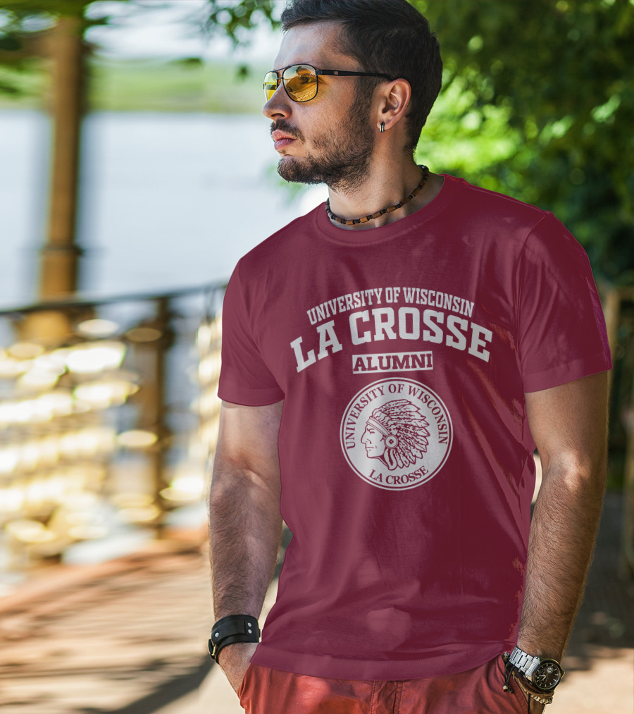 University Of Wisconsin La Crosse Alumni Indian Head T-Shirt