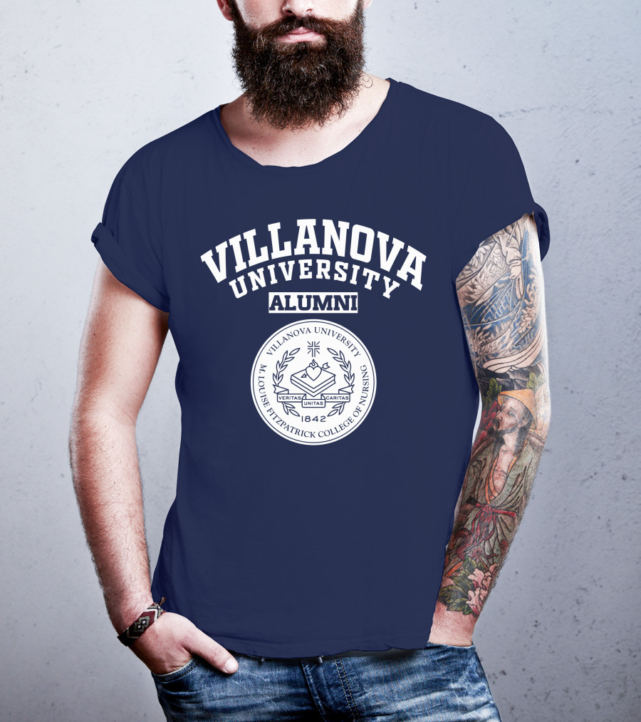 Villanova University Alumni M. Louise Fitzpatrick College Of Nursing 1842 Veritas Unitas Caritas T-Shirt