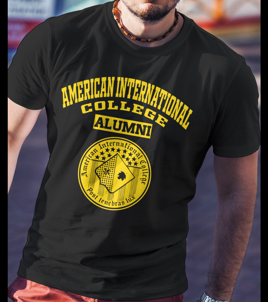 American International College Alumni Post Tenebras Lux T-Shirt