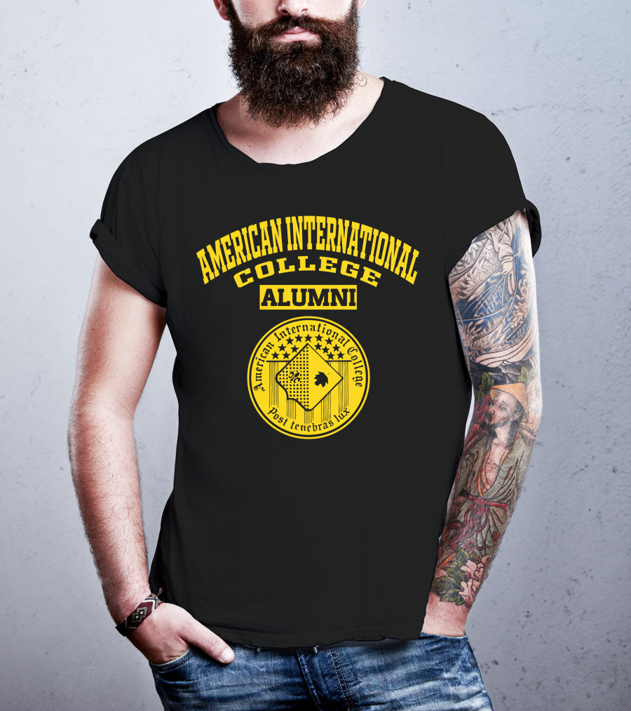 American International College Alumni Post Tenebras Lux T-Shirt