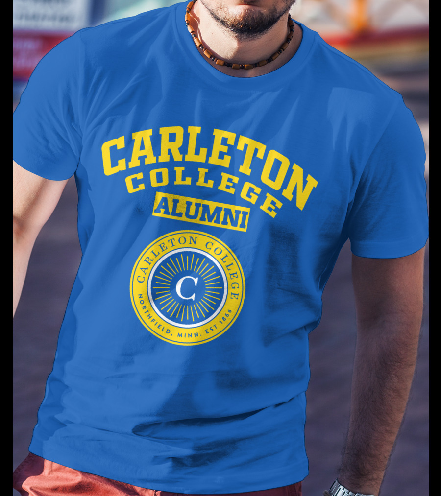 Carleton College Alumni Northfield Minnesota Est 1866 C Emblem T-Shirt