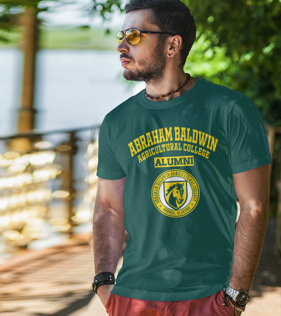 Abraham Baldwin Agricultural College Alumni Normal Alabama Horse Emblem T-Shirt