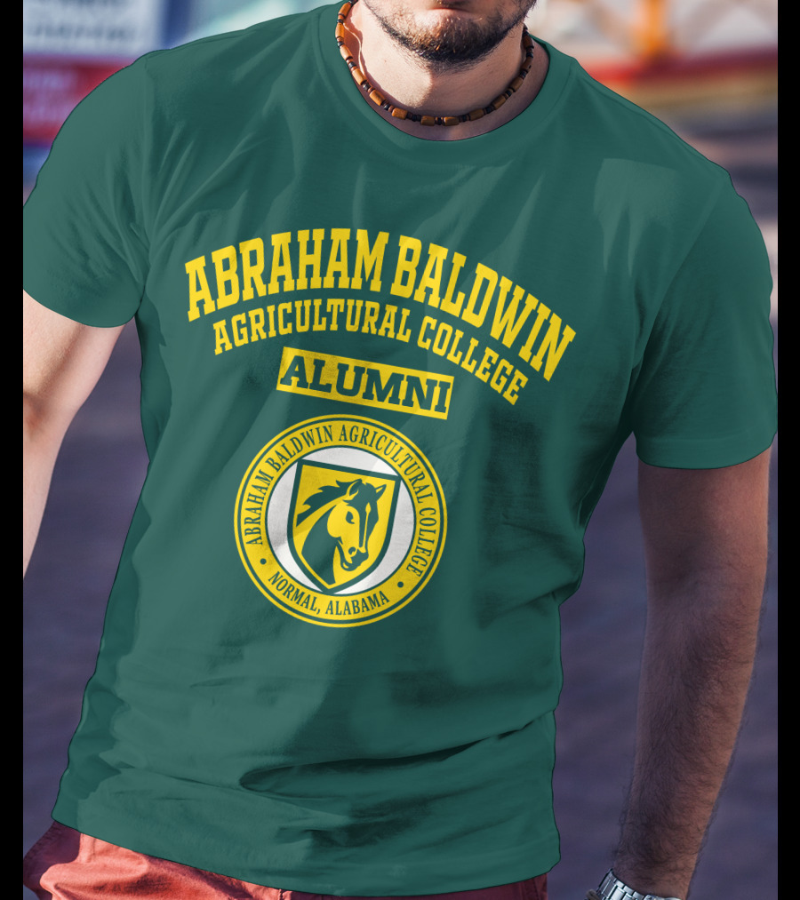 Abraham Baldwin Agricultural College Alumni Normal Alabama Horse Emblem T-Shirt
