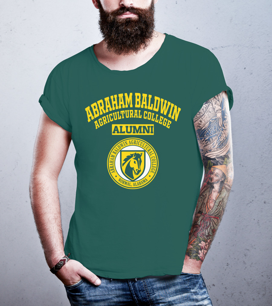 Abraham Baldwin Agricultural College Alumni Normal Alabama Horse Emblem T-Shirt