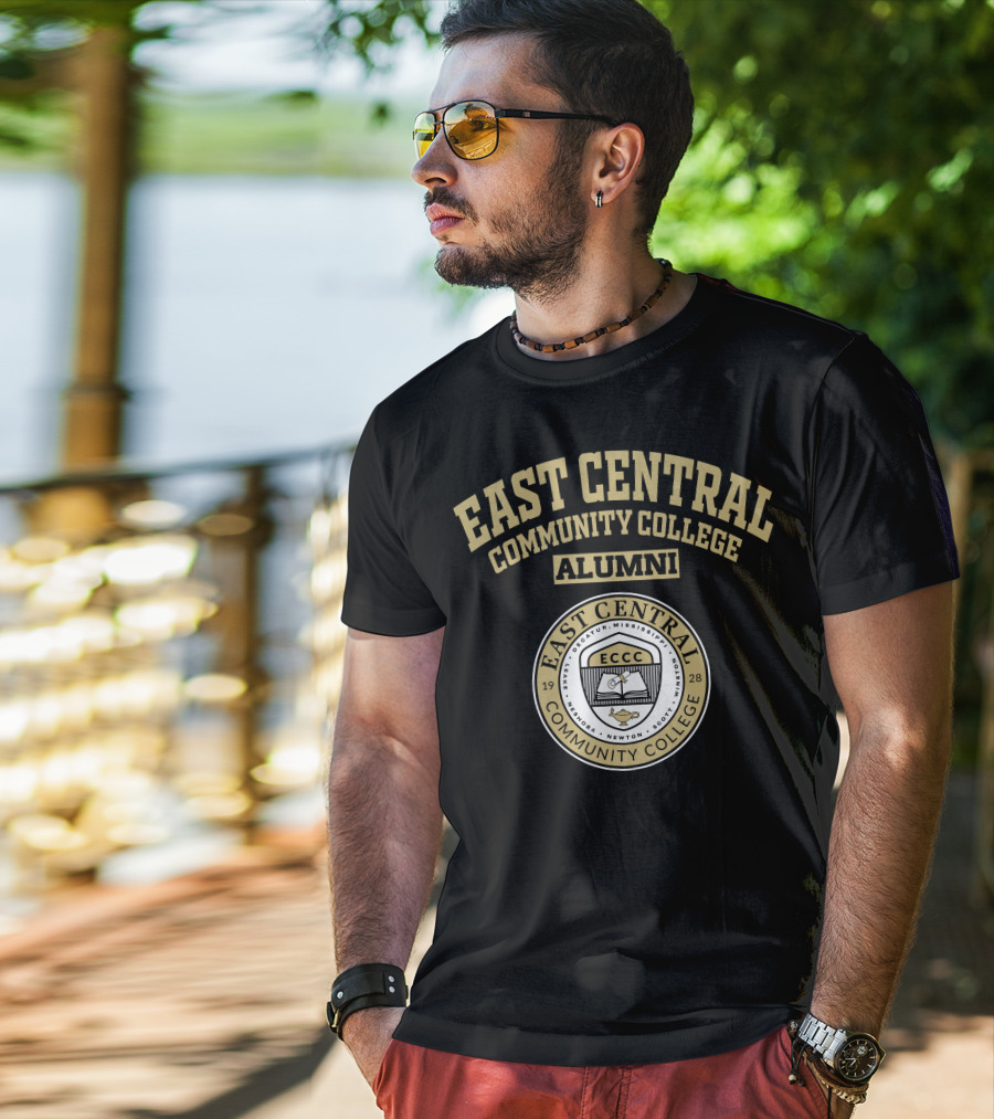 East Central Community College Alumni 1928 Seal ECCC Decatur Mississippi Newton Scott Winston Acknowledgment T-Shirt