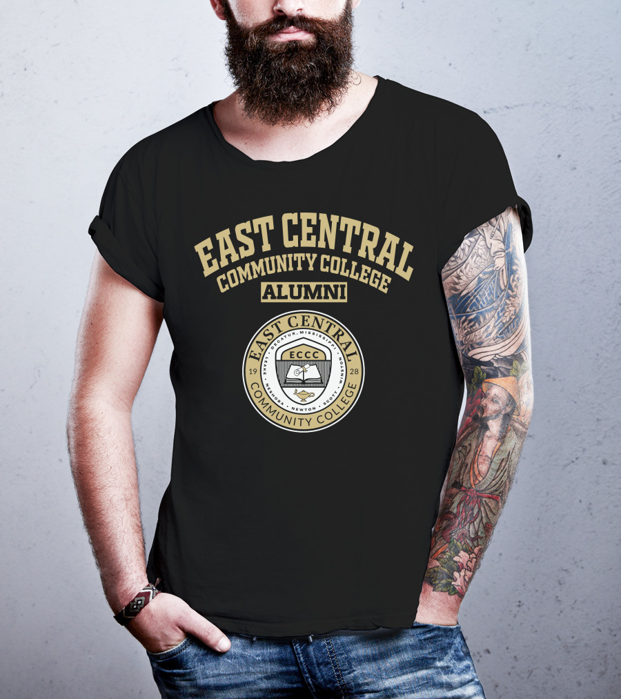 East Central Community College Alumni 1928 Seal ECCC Decatur Mississippi Newton Scott Winston Acknowledgment T-Shirt