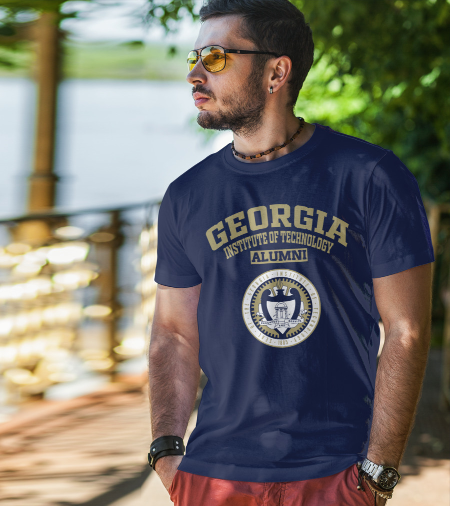 Georgia Institute Of Technology Alumni Seal Progress And Service T-Shirt