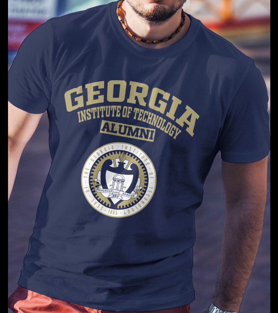 Georgia Institute Of Technology Alumni Seal Progress And Service T-Shirt