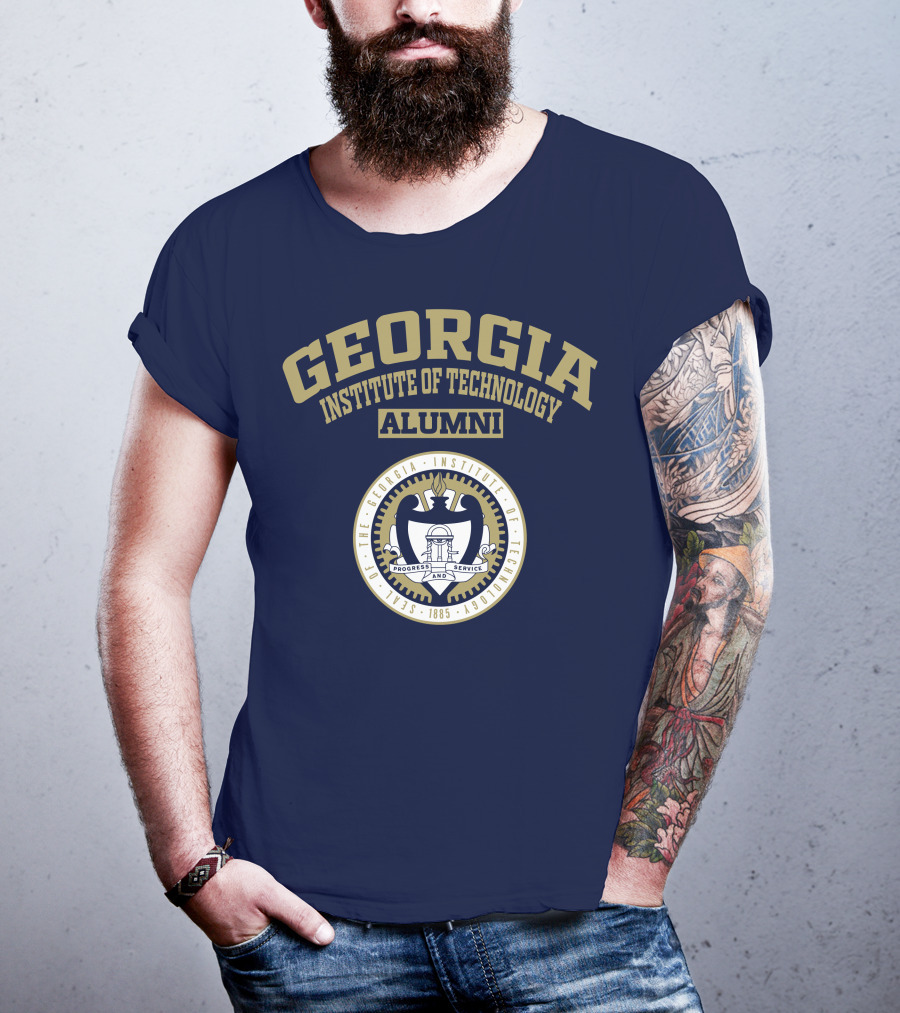 Georgia Institute Of Technology Alumni Seal Progress And Service T-Shirt
