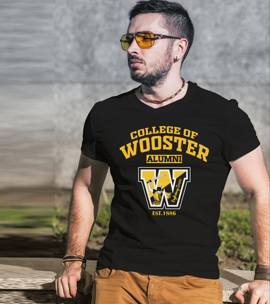 College Of Wooster Alumni Fighting Scots Est. 1886 T-Shirt