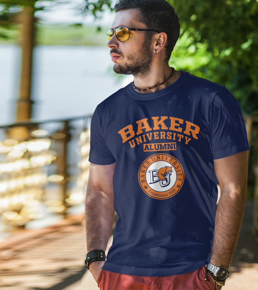 Baker University Alumni Established 1858 Wildcat Logo BU T-Shirt