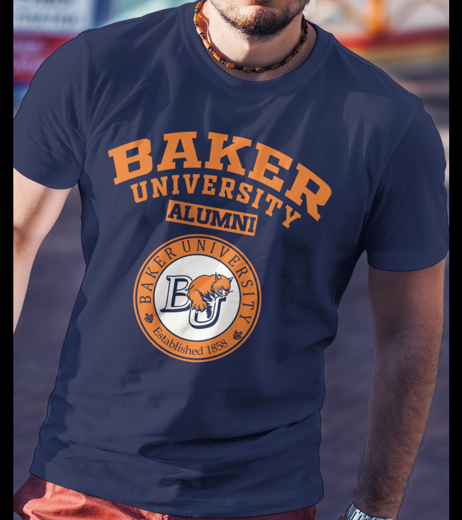 Baker University Alumni Established 1858 Wildcat Logo BU T-Shirt