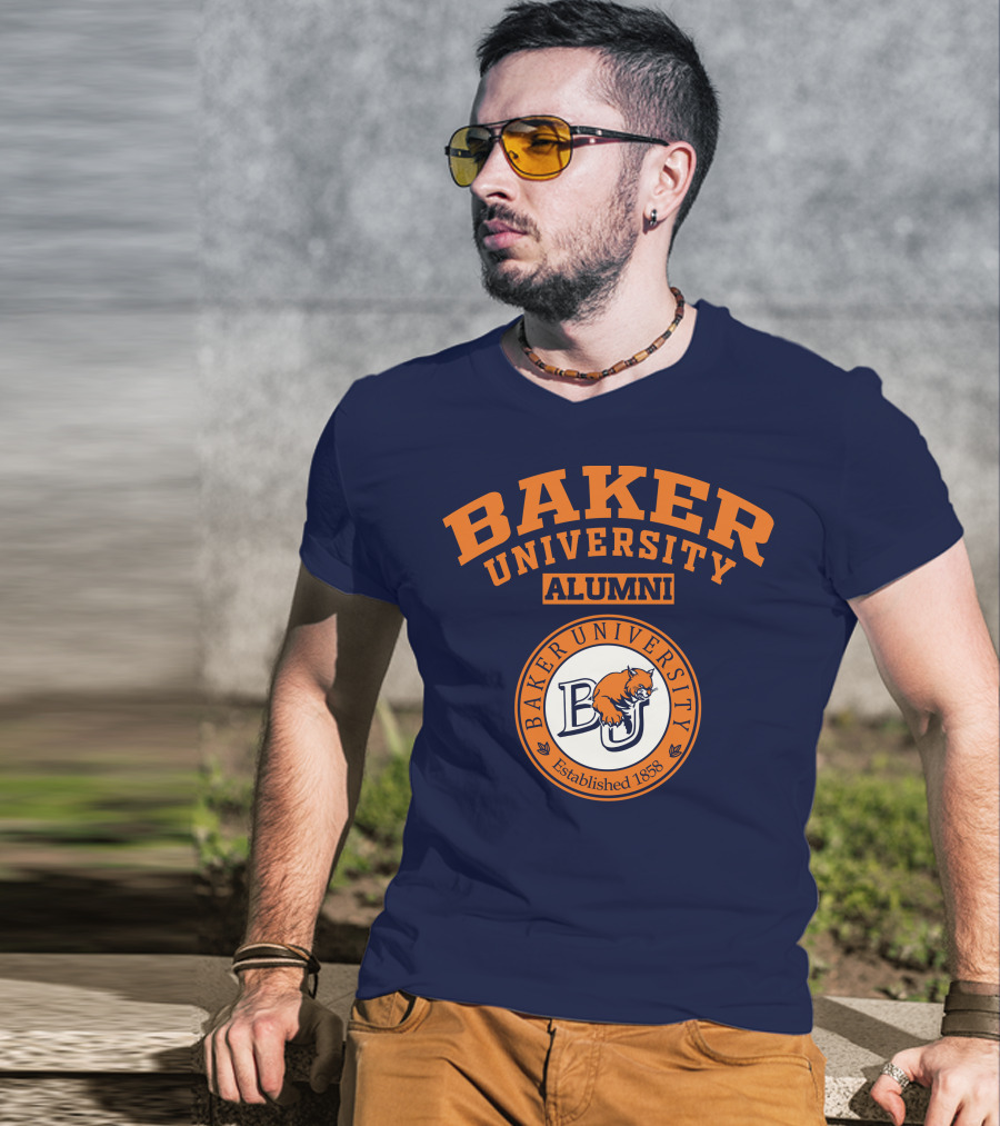 Baker University Alumni Established 1858 Wildcat Logo BU T-Shirt