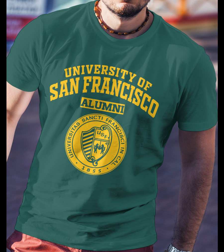 University Of San Francisco Alumni Universitas Sancti Francisci IN Cal 1855 Usf T-Shirt