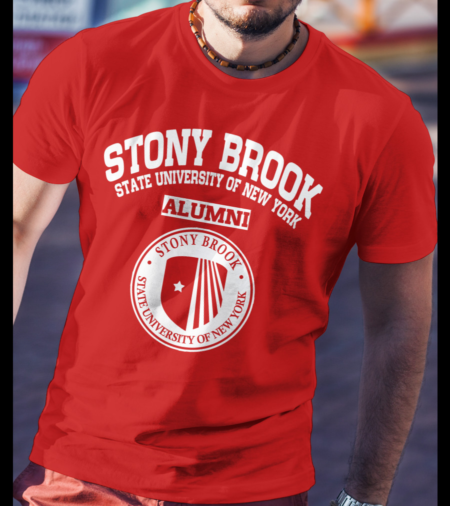 Stony Brook State University Of New York Alumni Badge T-Shirt