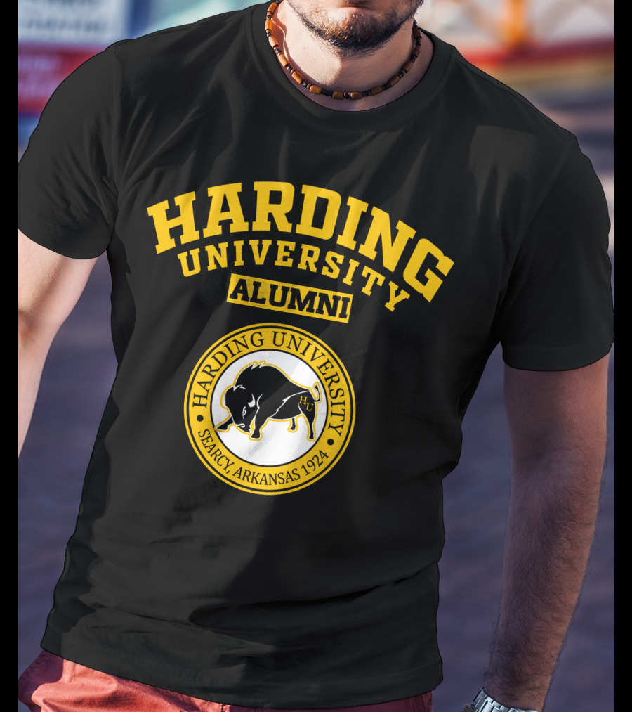 Harding University Alumni Searcy Arkansas 1924 Logo With Bison T-Shirt