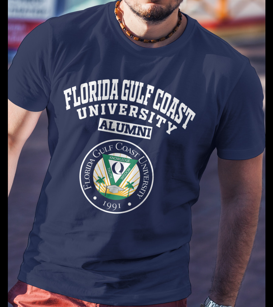 Florida Gulf Coast University Alumni Logo 1991 Crest T-Shirt