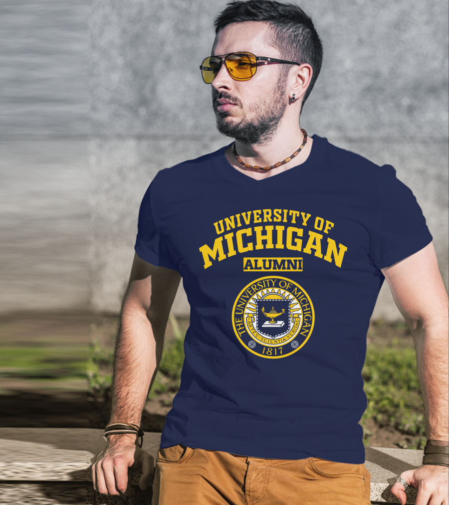 University Of Michigan Alumni 1817 Seal T-Shirt